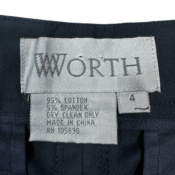 Worth Double Breasted Trench Jacket Size 0 and Matching Shorts size 4 Dark Blue - Picture 13 of 13